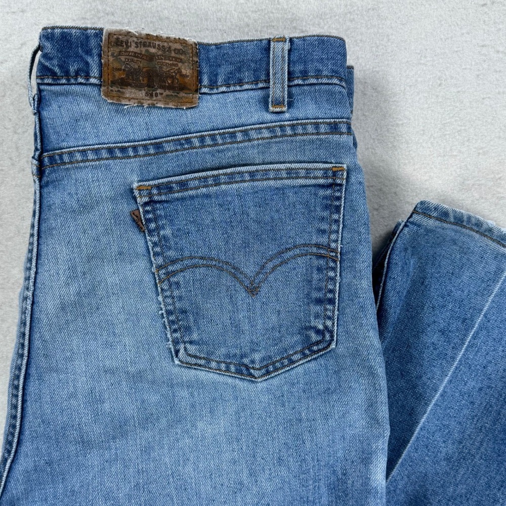 Levis Signature 540 Relaxed Fit Jeans Mens 40x29 Blue USA Made Vintage
